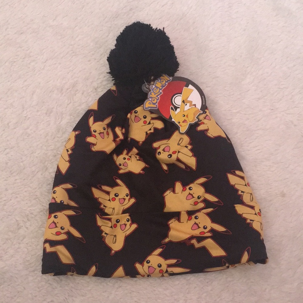 Pikachu beanie with Pom pom